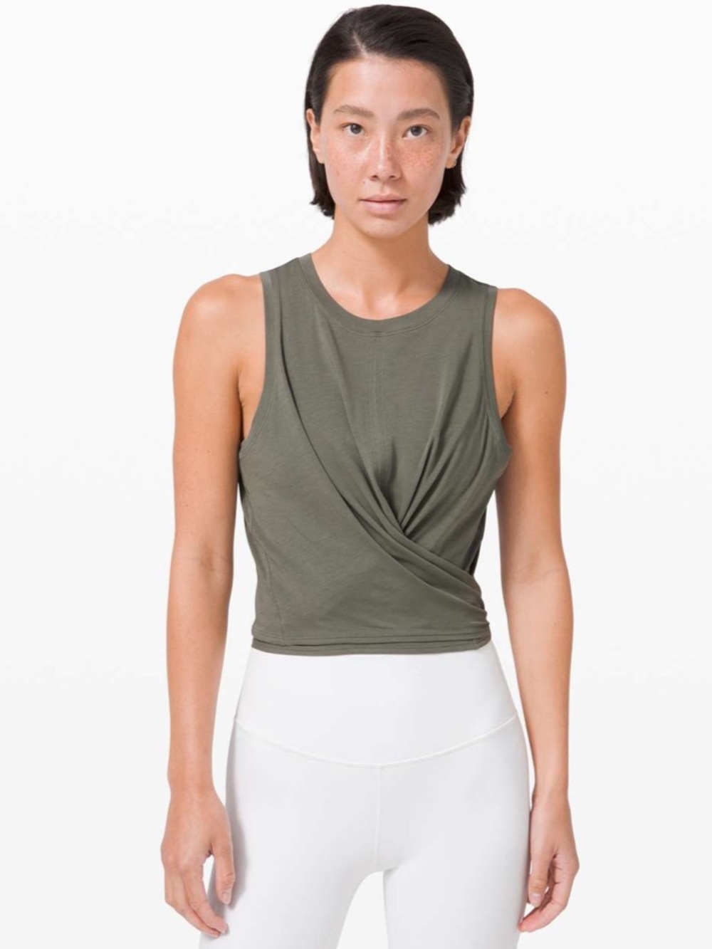 LULULEMON Time to Restore Tank - Grey Sage
